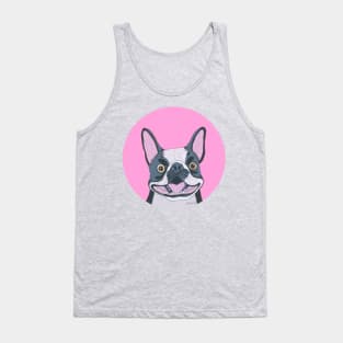 Smiling Boston Terrier Dog Tank Top